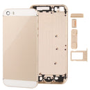 Full Housing Alloy Back Cover with Mute Button + Power Button + Volume Button + Nano SIM Card Tray for iPhone 5S (Light Gold)