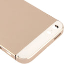 Full Housing Alloy Back Cover with Mute Button + Power Button + Volume Button + Nano SIM Card Tray for iPhone 5S (Light Gold)