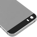 Full Housing Alloy Back Cover with Mute Button + Power Button + Volume Button + Nano SIM Card Tray for iPhone 5S(Grey)