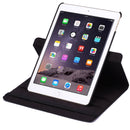 360 Degree Rotation Litchi Texture Flip Leather Case with 2 Gears Holder for iPad Air 2(Black)