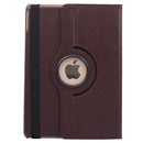 360 Degree Rotation Litchi Texture Flip Leather Case with 2 Gears Holder for iPad Air 2(Brown)
