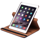 360 Degree Rotation Litchi Texture Flip Leather Case with 2 Gears Holder for iPad Air 2(Brown)