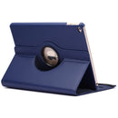360 Degree Rotation Litchi Texture Flip Leather Case with 2 Gears Holder for iPad Air 2(Dark Blue)