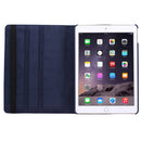360 Degree Rotation Litchi Texture Flip Leather Case with 2 Gears Holder for iPad Air 2(Dark Blue)