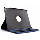 360 Degree Rotation Litchi Texture Flip Leather Case with 2 Gears Holder for iPad Air 2(Dark Blue)