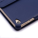 360 Degree Rotation Litchi Texture Flip Leather Case with 2 Gears Holder for iPad Air 2(Dark Blue)