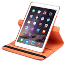 360 Degree Rotation Litchi Texture Flip Leather Case with 2 Gears Holder for iPad Air 2(Orange)