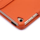 360 Degree Rotation Litchi Texture Flip Leather Case with 2 Gears Holder for iPad Air 2(Orange)