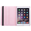 360 Degree Rotation Litchi Texture Flip Leather Case with 2 Gears Holder for iPad Air 2(Pink)