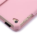 360 Degree Rotation Litchi Texture Flip Leather Case with 2 Gears Holder for iPad Air 2(Pink)