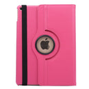 360 Degree Rotation Litchi Texture Flip Leather Case with 2 Gears Holder for iPad Air 2(Magenta)