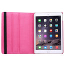 360 Degree Rotation Litchi Texture Flip Leather Case with 2 Gears Holder for iPad Air 2(Magenta)
