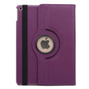 360 Degree Rotation Litchi Texture Flip Leather Case with 2 Gears Holder for iPad Air 2(Purple)