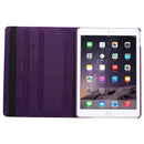 360 Degree Rotation Litchi Texture Flip Leather Case with 2 Gears Holder for iPad Air 2(Purple)