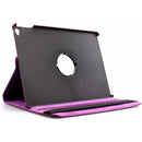 360 Degree Rotation Litchi Texture Flip Leather Case with 2 Gears Holder for iPad Air 2(Purple)