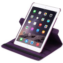 360 Degree Rotation Litchi Texture Flip Leather Case with 2 Gears Holder for iPad Air 2(Purple)