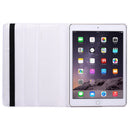 360 Degree Rotation Litchi Texture Flip Leather Case with 2 Gears Holder for iPad Air 2(White)