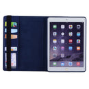 360 Degree Rotation Smart Cover Leather Case with Holder & Card Slots for iPad Air 2 / iPad 6(Dark Blue)