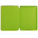 3-fold Naturally Treated Smart Leather Case with Sleep / Wake-up Function & Holder for iPad Air 2 (Fluorescent Green)