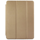 3-fold Naturally Treated Smart Leather Case with Sleep / Wake-up Function & Holder for iPad Air 2(Gold)