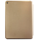 3-fold Naturally Treated Smart Leather Case with Sleep / Wake-up Function & Holder for iPad Air 2(Gold)