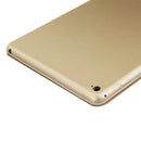 3-fold Naturally Treated Smart Leather Case with Sleep / Wake-up Function & Holder for iPad Air 2(Gold)