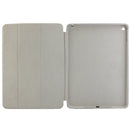 3-fold Naturally Treated Smart Leather Case with Sleep / Wake-up Function & Holder for iPad Air 2(Grey)