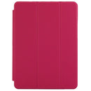 3-fold Naturally Treated Smart Leather Case with Sleep / Wake-up Function & Holder for iPad Air 2(Magenta)