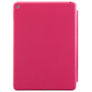 3-fold Naturally Treated Smart Leather Case with Sleep / Wake-up Function & Holder for iPad Air 2(Magenta)