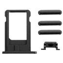 5 in 1 for iPhone 6 (Back Cover + Card Tray + Volume Control Key + Power Button + Mute Switch Vibrator Key) Full Assembly Housing Cover(Black)