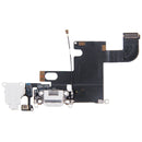 Charging Port Dock Connector Flex Cable for iPhone 6(White)