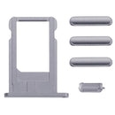 Full Assembly Housing Cover for iPhone 6, Including Back Cover & Card Tray & Volume Control Key & Power Button & Mute Switch Vibrator Key(Grey)