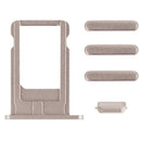 Full Assembly Housing Cover for iPhone 6, Including Back Cover & Card Tray & Volume Control Key & Power Button & Mute Switch Vibrator Key(Gold)