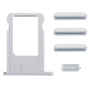 Full Assembly Housing Cover for iPhone 6, Including Back Cover & Card Tray & Volume Control Key & Power Button & Mute Switch Vibrator Key(Silver)