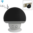 Mushroom Shape Bluetooth Speaker with Suction Holder(Black)