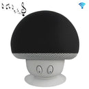 Mushroom Shape Bluetooth Speaker with Suction Holder(Black)