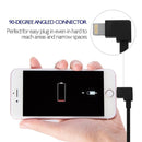 1m Elbow 8 Pin to USB Data / Charging Cable for iPhone, iPad(White)