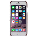 Deluxe Retro PU Leather Back Cover Case with Card Slots with Fashion Logo for iPhone 6 & 6S(Brown)