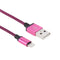 2A Woven Style USB to 8 Pin Sync Data / Charging Cable, Cable Length: 1m(Purple)