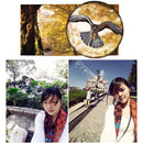 8X Zoom Telescope Telephoto Camera Lens with Clip(White)