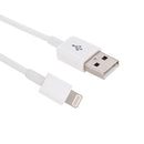 8 Pin to USB 2.0 Data / Charger Cable, CableLength: 20cm(White)