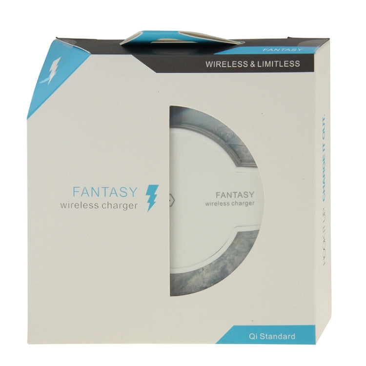 FANTASY Wireless Charger & 8Pin Wireless Charging Receiver , For iPhone 6 Plus / 6 / 5S / 5C / 5(White)