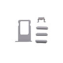 6 in 1 for iPhone 6 (Back Cover + Card Tray + Volume Control Key + Power Button + Mute Switch Vibrator Key + Sign) Full Assembly Housing Cover(Grey)