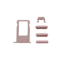 6 in 1 for iPhone 6 (Back Cover + Card Tray + Volume Control Key + Power Button + Mute Switch Vibrator Key + Sign) Full Assembly Housing Cover(Rose Gold)