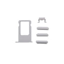 6 in 1 for iPhone 6 (Back Cover + Card Tray + Volume Control Key + Power Button + Mute Switch Vibrator Key + Sign) Full Assembly Housing Cover(Silver)