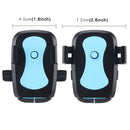360 Degree Rotation Bicycle Phone Holder for iPhone 6 / iPhone 5 & 5C & 5S / iPhone 4 & 4S, Clip Size: 45mm-72mm(Blue)
