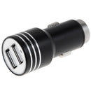 KX-C001 2 USB Ports 5V 4.2A Car Charger with Safety Hammer Function, For iPhone, iPad, Galaxy, Huawei, Xiaomi, LG, HTC, other Smart Phones and Tablets(Black)