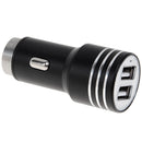 KX-C001 2 USB Ports 5V 4.2A Car Charger with Safety Hammer Function, For iPhone, iPad, Galaxy, Huawei, Xiaomi, LG, HTC, other Smart Phones and Tablets(Black)