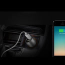 KX-C001 2 USB Ports 5V 4.2A Car Charger with Safety Hammer Function, For iPhone, iPad, Galaxy, Huawei, Xiaomi, LG, HTC, other Smart Phones and Tablets(Black)