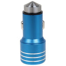 KX-C001 2 USB Ports 5V 4.2A Car Charger with Safety Hammer Function, For iPhone, iPad, Galaxy, Huawei, Xiaomi, LG, HTC, other Smart Phones and Tablets(Dark Blue)